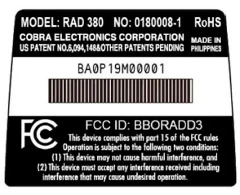 Cobra RAD 380 - Image 8